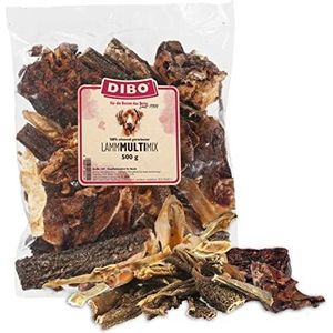 DIBO DIBO Lamm Multi-Mix, zak van 500 g, de kleine natuursnack of lekkernij voor tussendoor, hondenvoer, kwaliteitskauwartikel zonder chemicaliën
