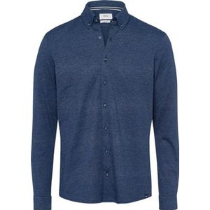 BRAX Daniel Ju Piqué-jerseyhemd voor heren, met button-down-kraag, Monochroom., XXL