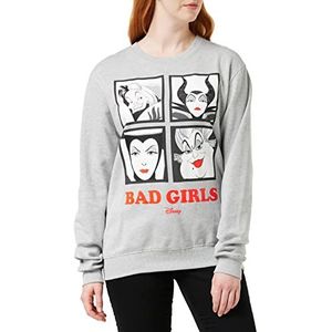 Disney Dames Bad Meisjes Sweatshirt, Grijs (Sport Grey Spo), M