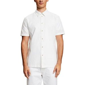 ESPRIT Shirt met korte mouwen, 100% katoen, wit, XL