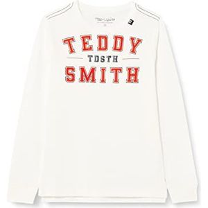 Teddy Smith T- perdro MC Jr T-shirt voor jongens, Midden Wit, 10 Jaar