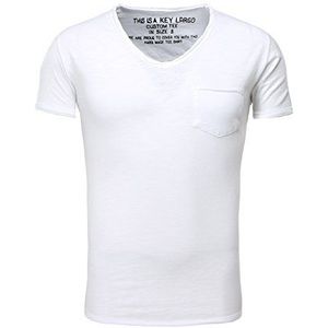 KEY LARGO T-shirt voor heren met V-hals