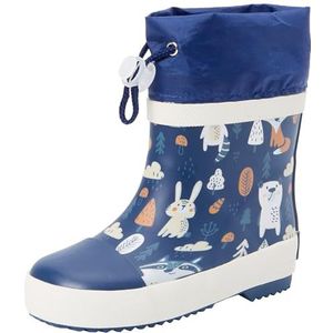Playshoes - Marine Bos - Rubberlaarzen - Gevoerd - Halfhoog - Uniseks - Kinderen