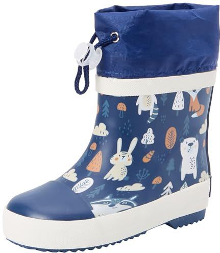 Playshoes - Marine Bos - Rubberlaarzen - Gevoerd - Halfhoog - Uniseks - Kinderen