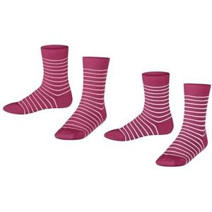 ESPRIT Unisex kindersokken (verpakking van 2), meerkleurig (roze roze 0030), 31-34