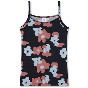 Sanetta Meisjes-onderhemd donkergrijs | Hoogwaardig en duurzaam katoenen onderhemd voor meisjes, grijs, 128