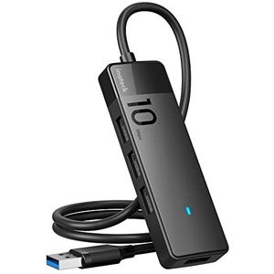 Inateck USB Hub 3.2 Gen 2, USB-verdeler met 4-poorts USB-A-poorten, 50 cm kabel, compatibel met Windows 7/8/10/11, Mac OS, Linux