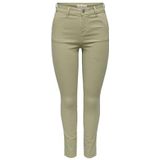 ONLY Chino voor dames, hoge taille, Sage Green, S / 31L