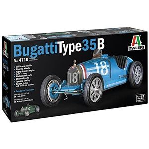 Italeri -4710 Bugatti Type 35B, schaal 1:12, modelkit, model van kunststof, modelbouw, IT4710
