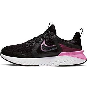 Nike WMNS Legend React 2 Hardloopschoenen voor dames, Zwart Black Cool Grey Psychic Pink White 004, 37.5 EU