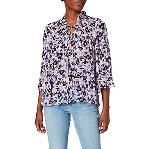 Noa Noa Georgette Structure Blouse voor dames, Print lavender., 36 NL