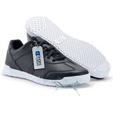 Shoes for Crews 32835-43/9 Freestyle II - witte buitenzool, casual heren antislip schoenen, maat 43 EU, ZWART & WIT