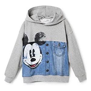 Desigual Boy's LHOTSE 2042 Light Gray Vigore Sweater, Zwart, S