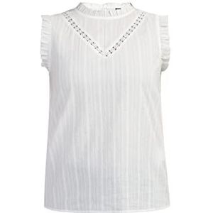 DreiMaster Vintage Dames blouse top abrel 37326301, wolwit, M, wolwit, M