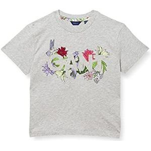 GANT T-shirt voor meisjes, lichtgrijs gem., 176 cm