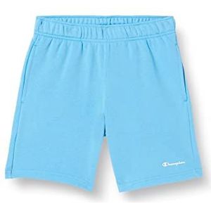 Champion Legacy Authentic Powerblend Terry Small Logo Bermuda Shorts, lichtblauw, S voor heren
