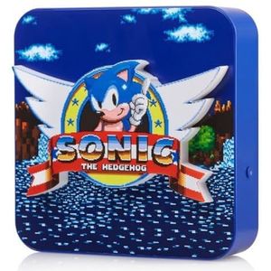 Numskull Sonic The Hedgehog Bureaulamp Wandlamp - Omgevingslicht Gaming Accessoire voor slaapkamer, thuis, studie, kantoor, werk - Officiële Sonic The Hedgehog Merchandise