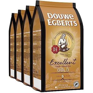 Douwe Egberts Filterkoffie Aroma Variaties Excellent Premium (1 Kilogram - Intensiteit 05/09-100% Arabica Light Roast Koffie) - 4 x 250 Gram