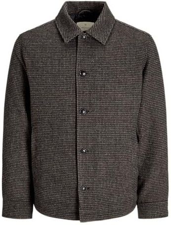 Jack & Jones JPRCCCARTER Herenjas, korte jas, Coffee Bean/Checks: Check, L, Coffee Bean/Checks: check, L