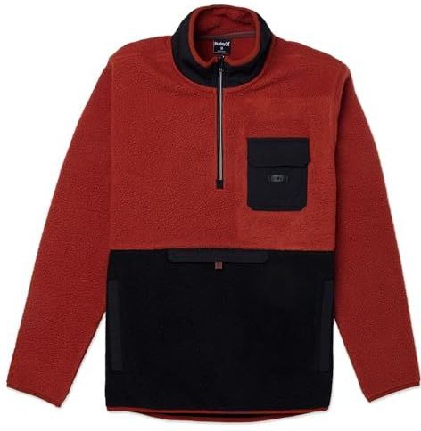 Hurley - Burrito Sherpa Track - Sweatshirt - Brickyard - Met Halve Rits