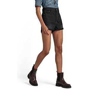 G-STAR RAW Tedie Straight Shorts voor dames, Grijs (Worn in Black Onyx C526-c942), 33W Regular