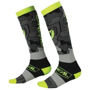 O'NEAL Heren Sock Pro MX Sox Camo, grijs/neon geel, One Size