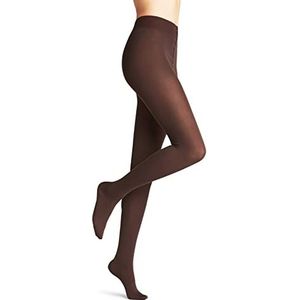 FALKE Dames Panty Family W TI Duurzaam Katoen eenkleurig 1 Stuk, Bruin (Dark Brown 5239) nieuw - milieuvriendelijk, 48-50