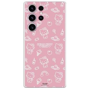 Flexibele beschermhoes voor smartphone Samsung S24 Ultra met bloemenpatroon van Hello Kitty