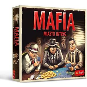 Trefl - Mafia - City of Intrigue – gezelschapsspel, nieuw beeld van het cultspel, maffia en burger, traditioneel spel voor 9 tot 19 spelers, voor volwassenen en kinderen vanaf 9 jaar