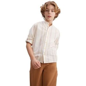 DeFacto jongens shirt, zand, 7-8 Jaar
