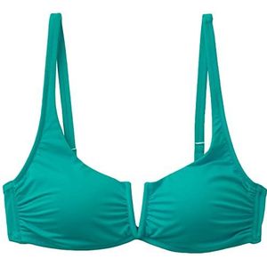 United Colors of Benetton Gevoerde beha 3P5H5R1JZ bovendeel van de bikini, turquoise 69R, M dames, turquoise 69r, M