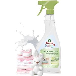 Frosch Baby Vlekverwijderaar, Voorbehandeling voor hardnekkige en droge vlekken (granen, pap ...) - Geschikt voor witte en gekleurde kleding - 500 ml (sprayformaat)