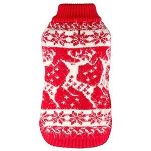 Hip Doggie HD-7FSRD-XL Feathersoft Reindeer Sweater, XL