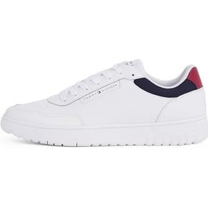 Tommy Hilfiger Heren TH Basket CORE LITE LTH FM0FM05369 Sneakers, Wit, 10.5 UK, Wit, 45 EU