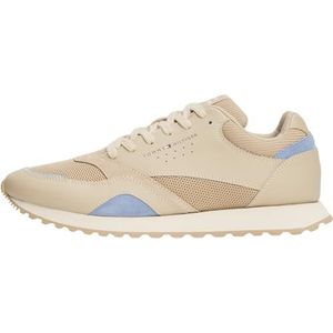 Tommy Hilfiger New Runner Eva Mix Fm0fm05522 Low Top voor heren, Khaki Sandelhout, 40 EU