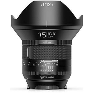 Irix IL-15FF-NF Ultragroothoeklens Firefly 15mm f2,4 voor Nikon F (95mm filterdraad volledig formaat, extreem licht, geoptimaliseerde focusring)