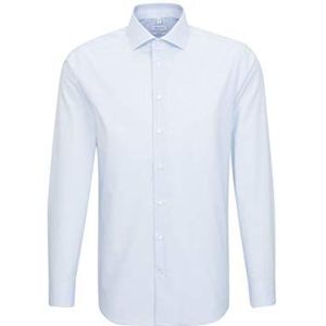 Seidensticker Effen overhemd voor heren, chique overhemd met extra draagcomfort en kentkraag, shaped fit, businesshemd met lange mouwen