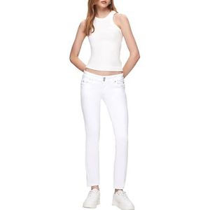 LTB Jeans Dames Molly 200 - Slim Low Rise Basic-5-Pocket Light Wash, wit, katoenmix, maat W24L36, wit, 24W / 36L