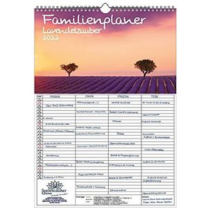 Seelenzauber Familieplanner - Lavendel Magie DIN A3 Kalender Voor 2022