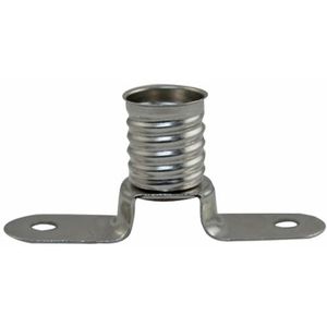 Lamphouder E-10, nikkel, brug: Elegant en functioneel ontwerp, ideaal voor het creëren van stijlvolle verlichte omgevingen. Compatibel met verschillende gloeilampen, voegt een moderne touch toe aan uw