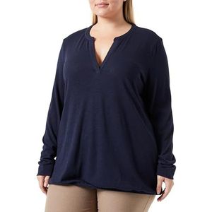s.Oliver T-shirt voor dames met lange mouwen, blauw 34, blauw, 34