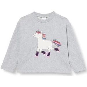 Fred's World by Green Cotton Hello Unicorn sweatshirt voor meisjes, Pale Greymarl, 92