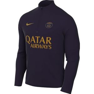 Nike Heren Top PSG M Nk Sf Ww Strke Drl Tp, Blackened Blue/Blackened Blue/Gold, DX2863-499, XL