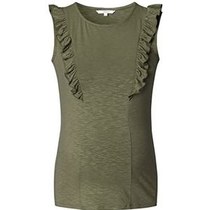 Noppies Zwangerschaps- en Voedingstop Blois met Ruches Groen