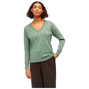 Object NOOS gebreide trui voor dames, OBJTHESS L/S, Vineyard Green, L, groen (vineyard green), L