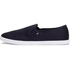 Tommy Hilfiger Vrouwen Canvas Slip-ON Sneaker Cupsole, Space Blue, 5 UK, Ruimte Blauw, 38 EU