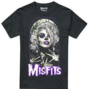 MISFITS Origineel T-shirt voor heren, Zwart, XL