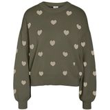 Noisy may - Nmcharlott O-neck Knit - Trui - Kalamata/humus - Dames