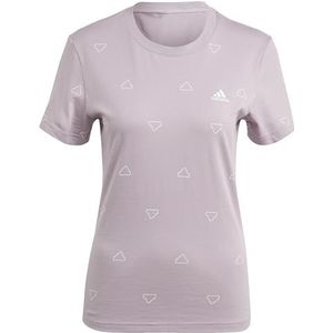 adidas Dames seizoensgebonden Essentials Monogram grafisch slank T-shirt, S