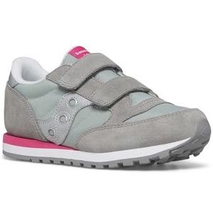 Saucony Originals Unisex Kids Jazz Double Hl Sneaker, Grijs Zilver Roze, 13.5 UK